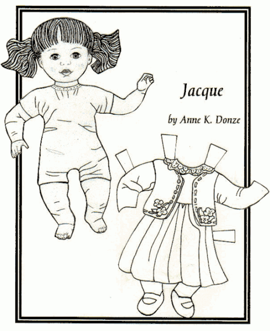 Muñecas en Papel Jacque