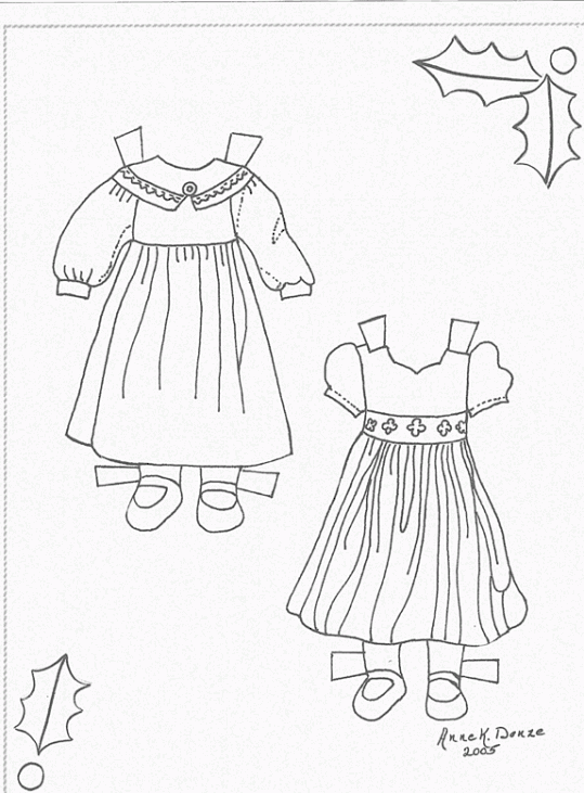 Muñecas en Papel Alice 1