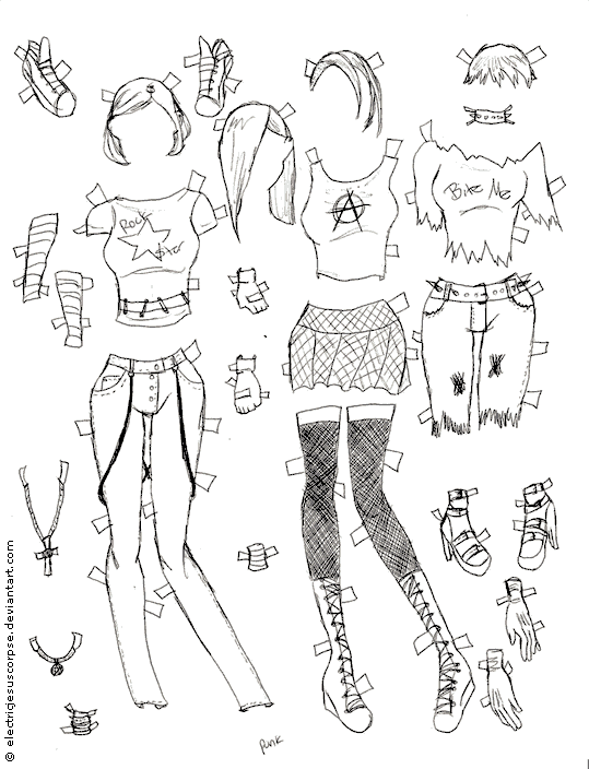 Muñecas en Papel Poser 4