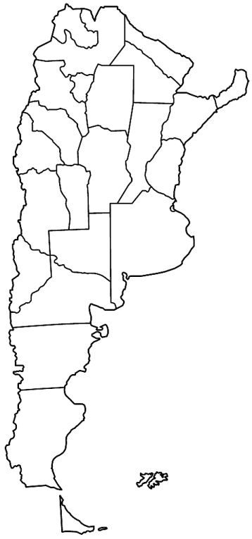 Geografia Y Mapas Argentina Dibujos Para Colorear 24