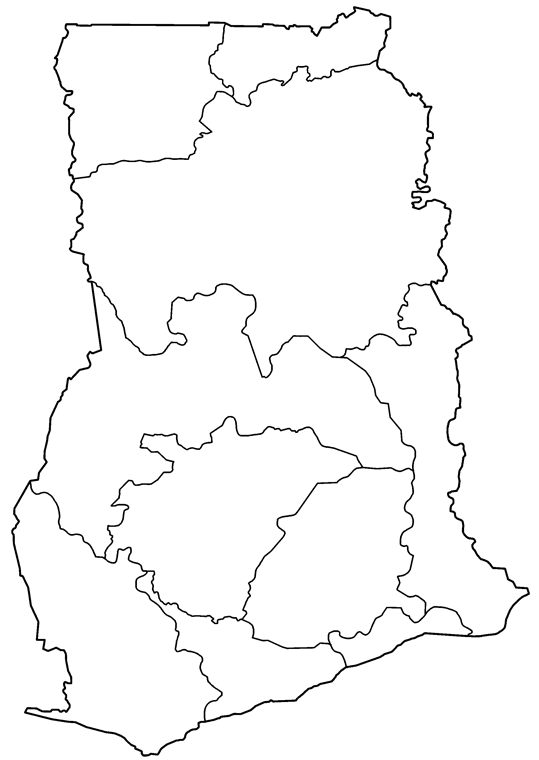 Geografía y Mapas Ghana