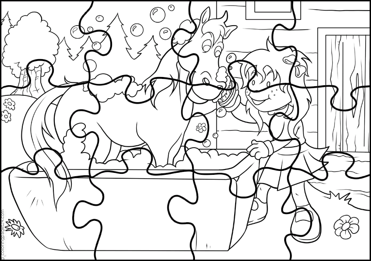 puzzle para colorear
