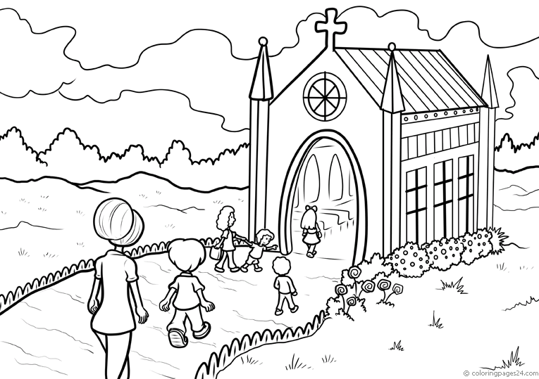 Iglesias 10 | Dibujos para Colorear 24