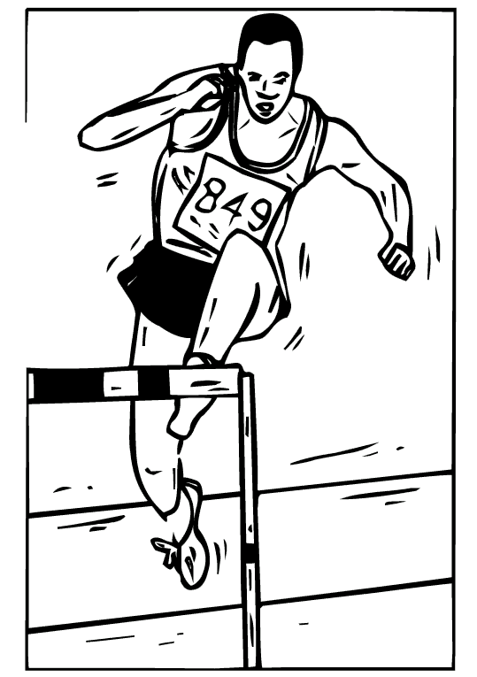 Atletismo 7 | Dibujos para Colorear 24