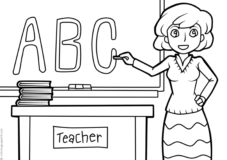Profesores 10 | Dibujos para Colorear 24