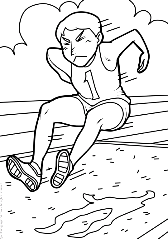 Atletismo 14 | Dibujos para Colorear 24