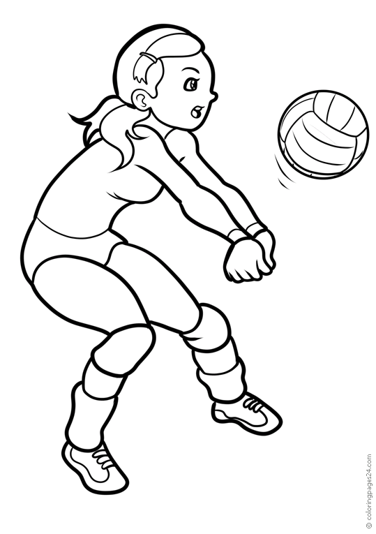 Voleibol 14 | Dibujos para Colorear 24