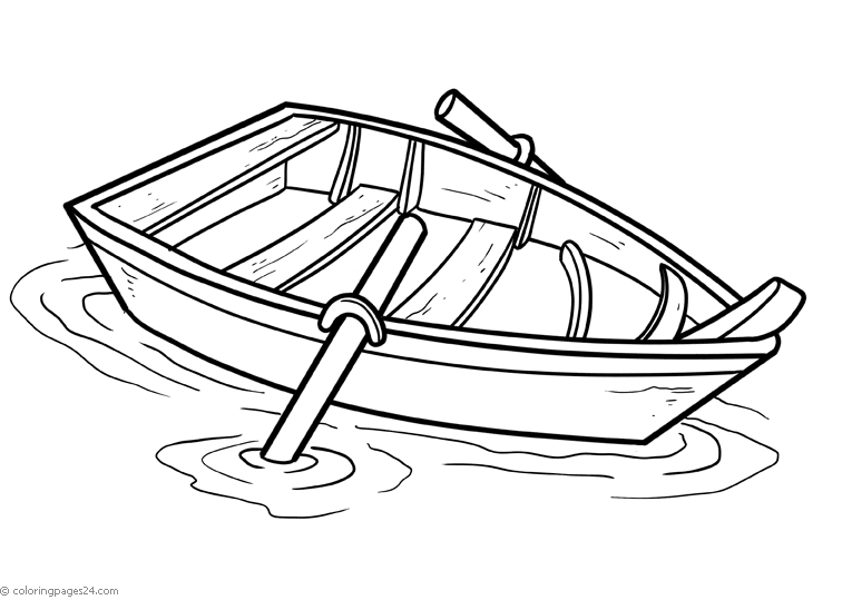 Botes y Barcos 51 | Dibujos para Colorear 24